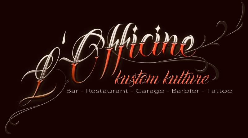 Bar, restaurant traditionnel, barber tatouage, garage moto, live musique Dragoire L'officine Kustom Kulture